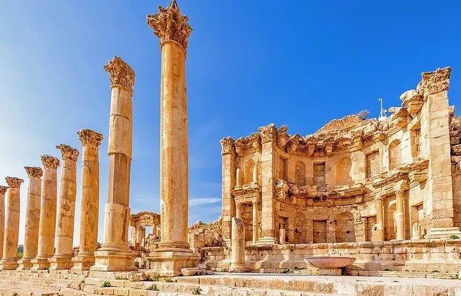 Amman City Tour & Jerash Full Day Round Trip from Airport, Dead Sea or Amman