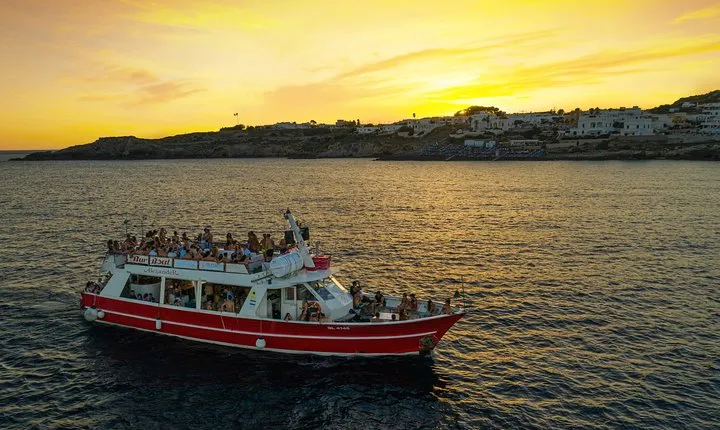 Boat Party at Sunset in the Waters of Salento with Drink