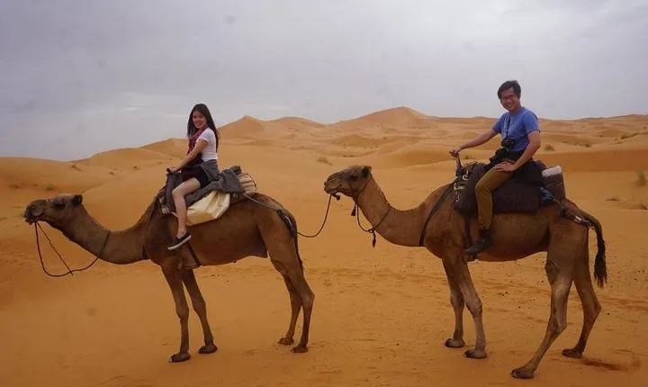 Luxurious Overnight in Merzouga Desert With AC, Jeep, Camel ride