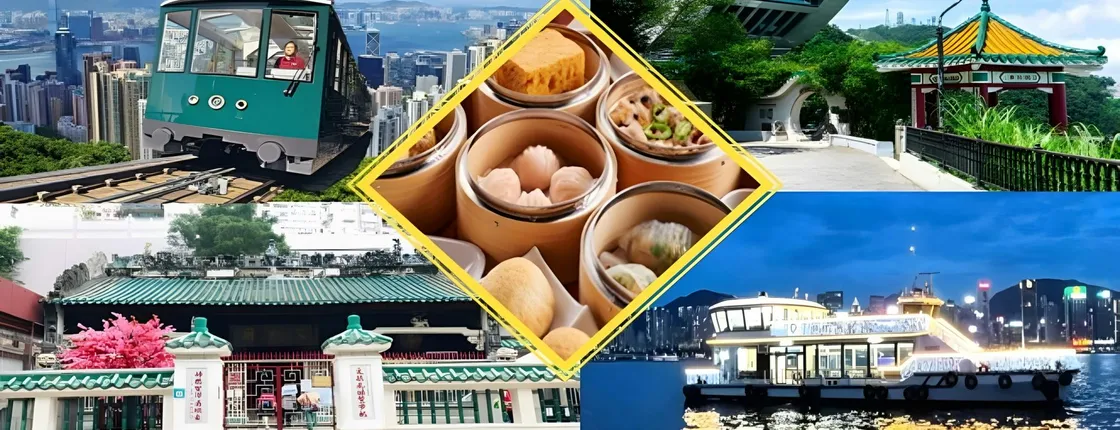 Hong Kong Tour with Peak Tram, harbour cruise and dim sum dinner