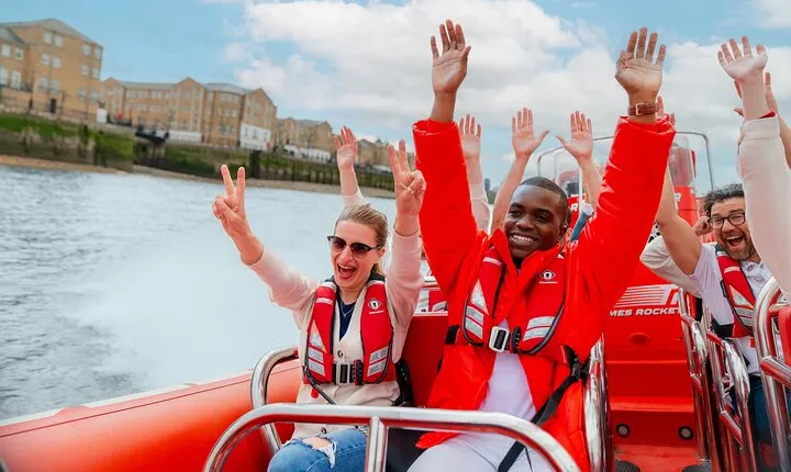 High-Speed Thames River Speedboat in London