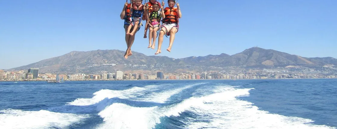 Parasailing flight in Benalmadena