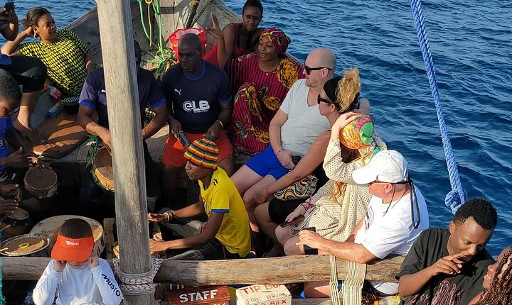 Zanzibar Dolphin Tour, Snorkeling & Sunset Dhow Cruise