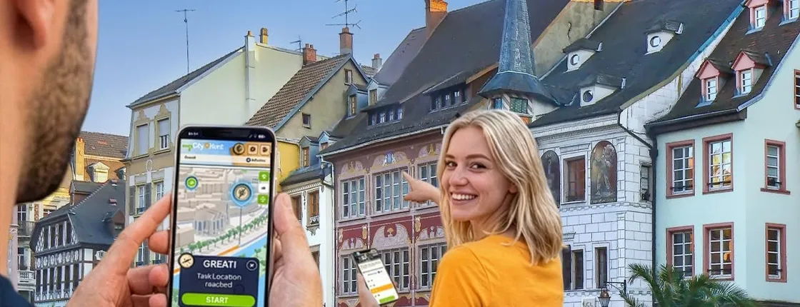 Self-guided digital scavenger hunt in Mulhouse