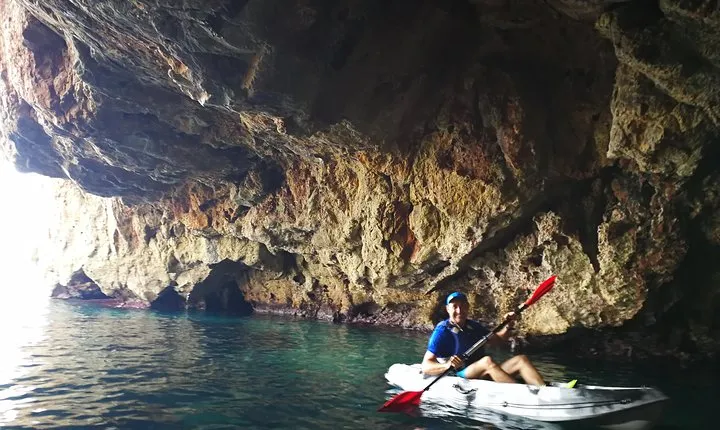 Kayak Dénia "Cova Tallada" + Snorkeling + Speleology