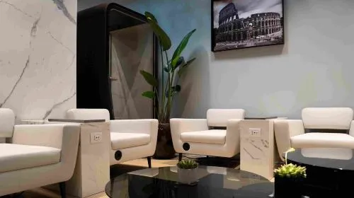 FCO Rome Fiumicino international airport lounge transit VIP lounge T3 terminal dining rest