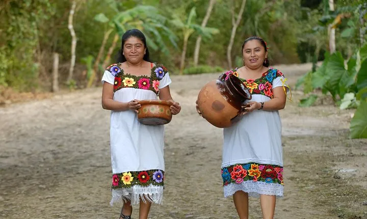 Coba Ruins, Punta Laguna Nature Reserve, Cenote and Mayan family