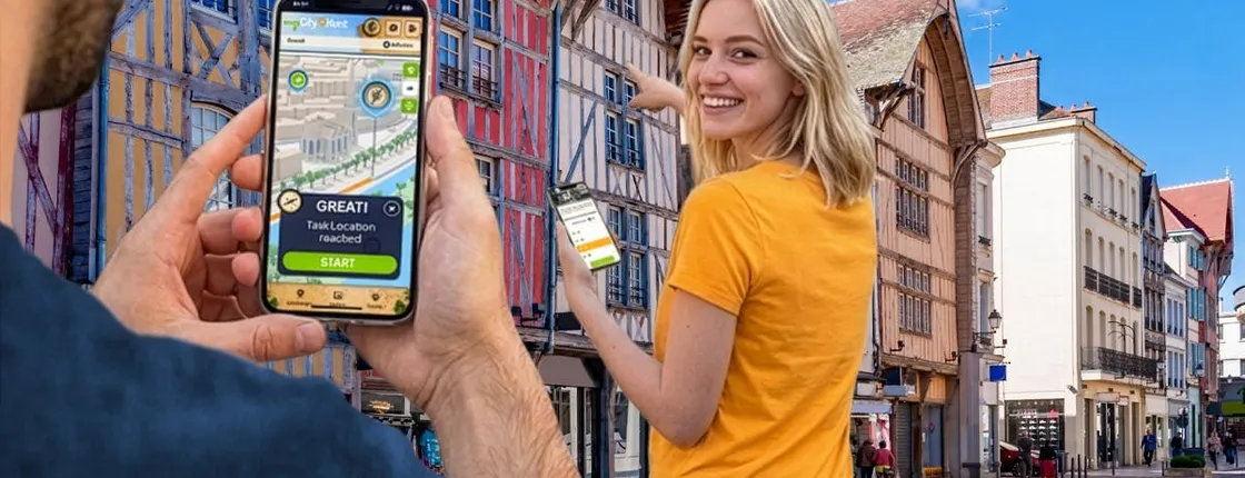 Self-guided digital scavenger hunt in Troyes