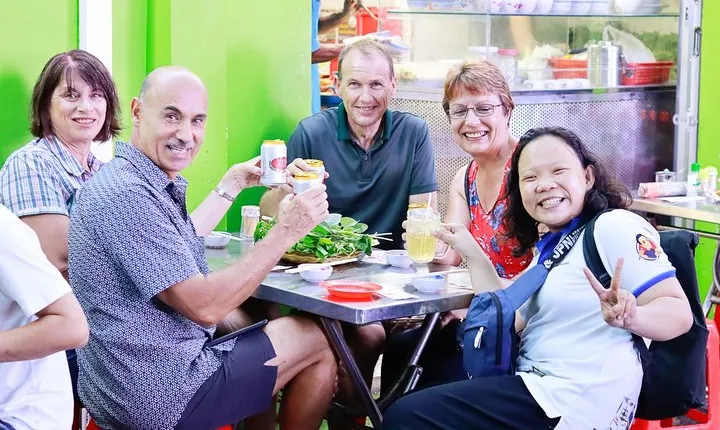Private Street Food Evening Walking Tour in Ho Chi Minh City