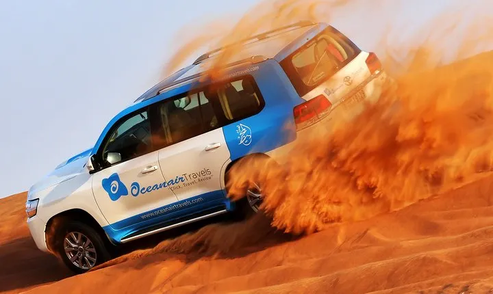 Abu Dhabi: Desert Safari with BBQ, Camel Ride & Sandboarding
