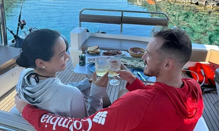 Santorini Fishing Private Cruise boat tour - BBQ, Snorkeling