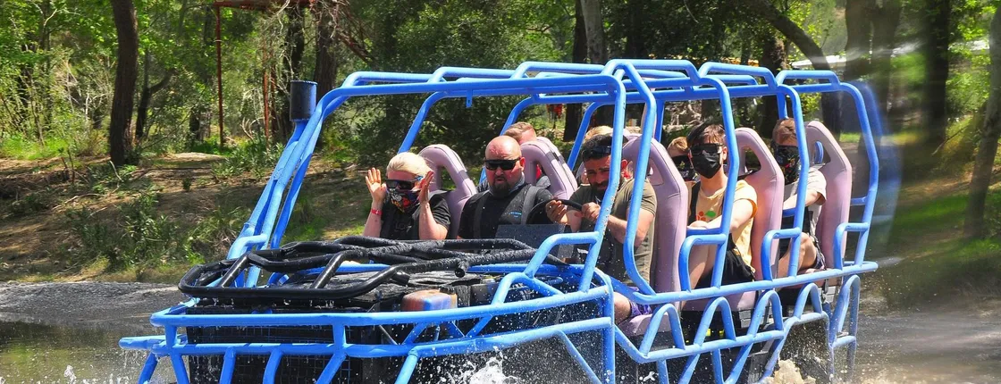 Köprülü adventure tour with buggy safari, monster buggy ride & rafting