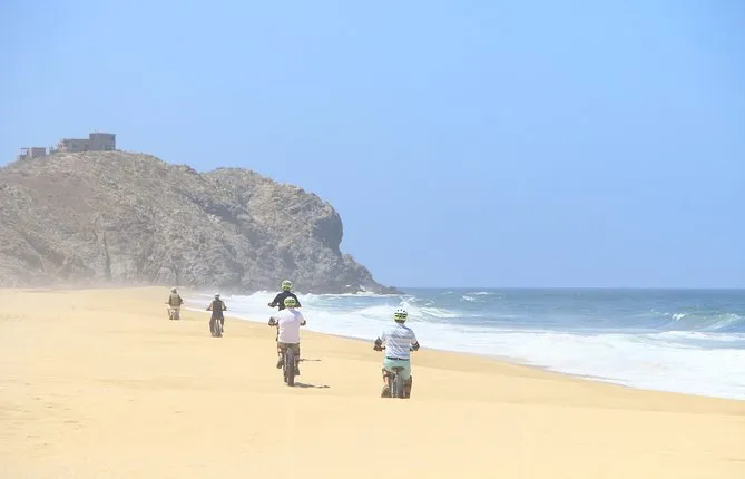 Electric Bike Beach Adventure with tequila tasting and lunch