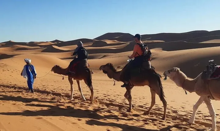 Two Nights in Merzouga Desert Private Tents With Camel ride Jeep