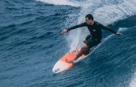 Surfing in Weligama