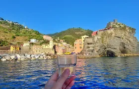 Sunset Cinque Terre Boat Tour with a traditional ligurian gozzo from Monterosso