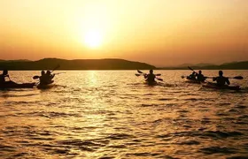 Small Group Sunset Kayak Tour with Snorkeling and Aperitif