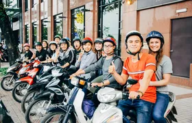 Ho Chi Minh City motorcycle food tour by night