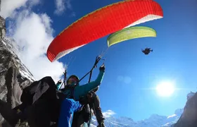 Paragliding over the Lauterbrunnen Valley