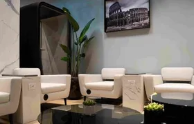FCO Rome Fiumicino international airport lounge transit VIP lounge T3 terminal dining rest