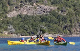 Half a day of kayaking on the Nahuel Huapi lake in private service