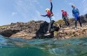 Cornwall: Beginner Coasteering Adventure at Praa Sands