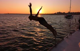 Sunset Tour on a Luxury Sailing Yacht from Vilamoura