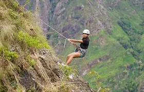 Abseiling in Ella