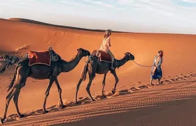 Private Camel Sunset Ride Experience in Merzouga Dunes
